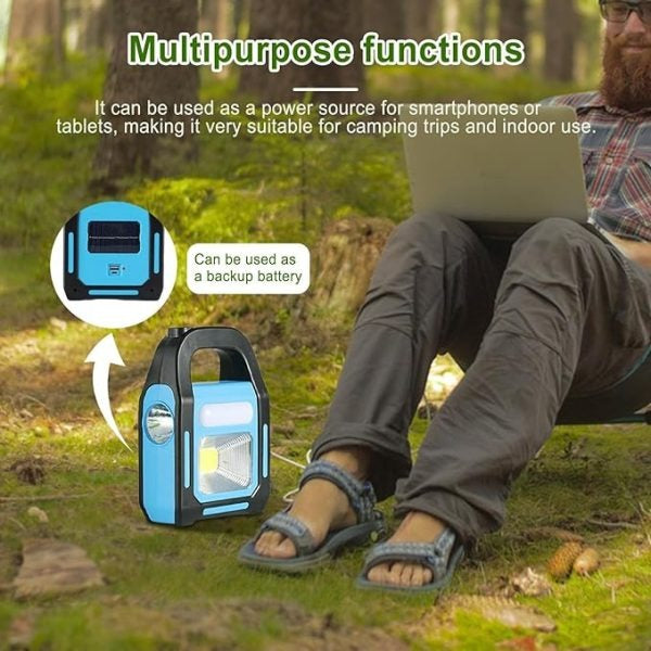 Rechargeable – Outdoor Solar Camping Light – Waterproof Led Portable Light Usb Rechargeable For Emergencies, Power Failure, Travel