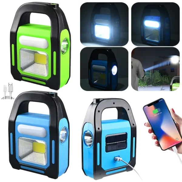 Rechargeable – Outdoor Solar Camping Light – Waterproof Led Portable Light Usb Rechargeable For Emergencies, Power Failure, Travel