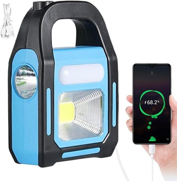 Rechargeable – Outdoor Solar Camping Light – Waterproof Led Portable Light Usb Rechargeable For Emergencies, Power Failure, Travel
