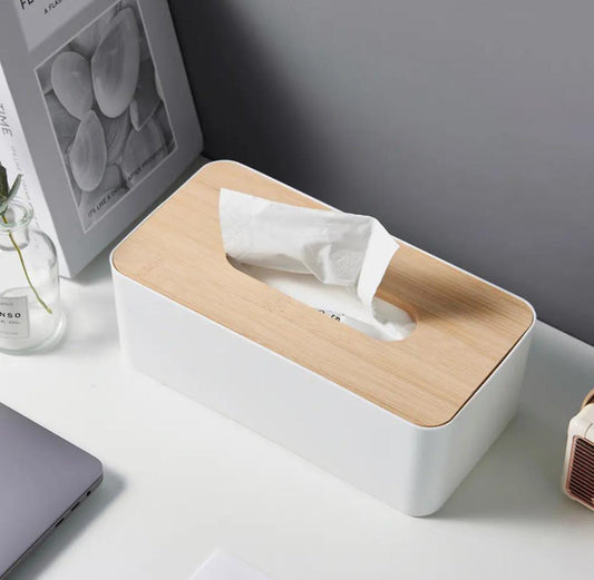 Premium plastic tissue box