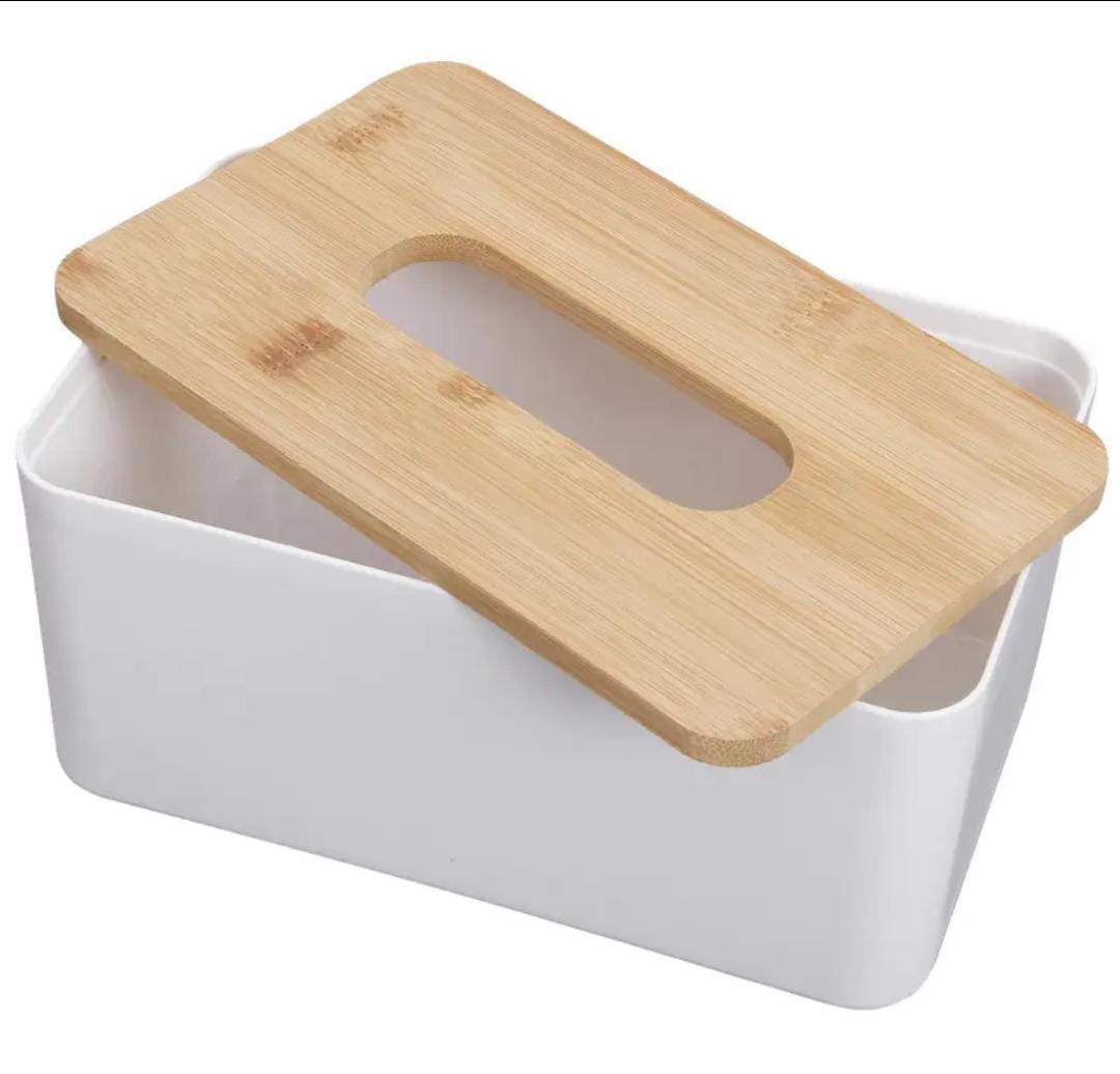Premium plastic tissue box